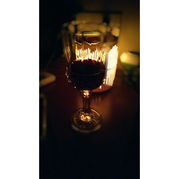 晚餐一杯红酒