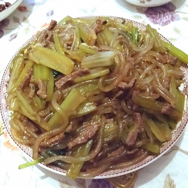 肉末芹菜粉条