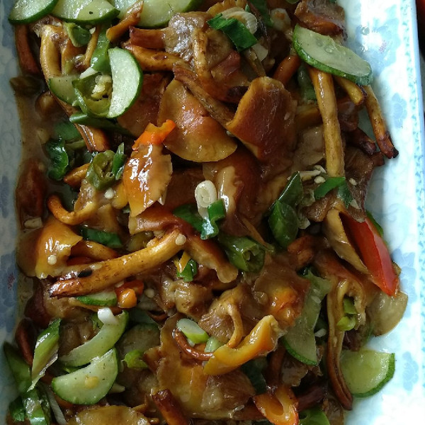 一株糖醋的【v糖醋餐排骨】清炒青椒米饭蘑菇的做法图片菜谱芦苇图片
