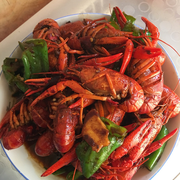 谢宇硕妈妈的十三香小龙虾做法的学习成果照_