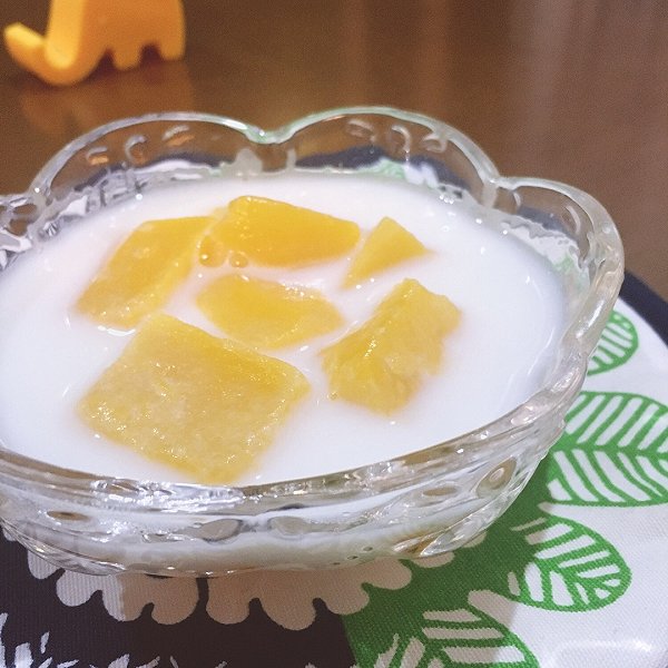 summer夏茉的木瓜炖牛奶做法的学习成果照_