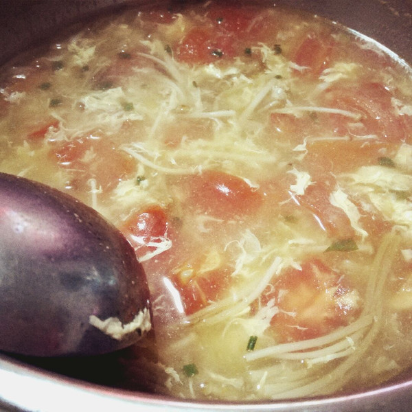 Dormant_Liz的番茄金针菇蛋汤做法的学习成果