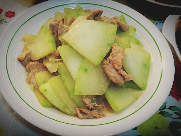 冬瓜炒肉片