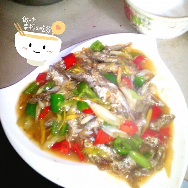 有你更完美8099的炒河鱼做法的学习成果照_豆