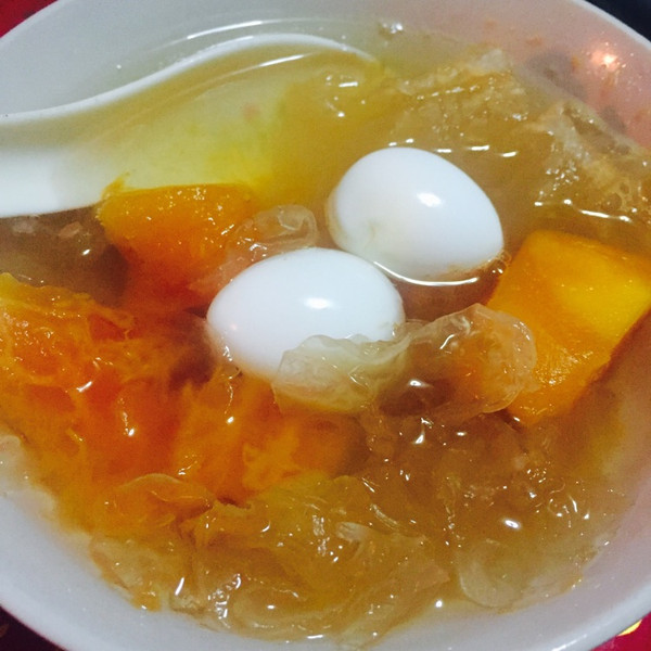 【木瓜堂】冬日狮子雪耳鹌鹑蛋智能面条电饭煲煮糖水图片